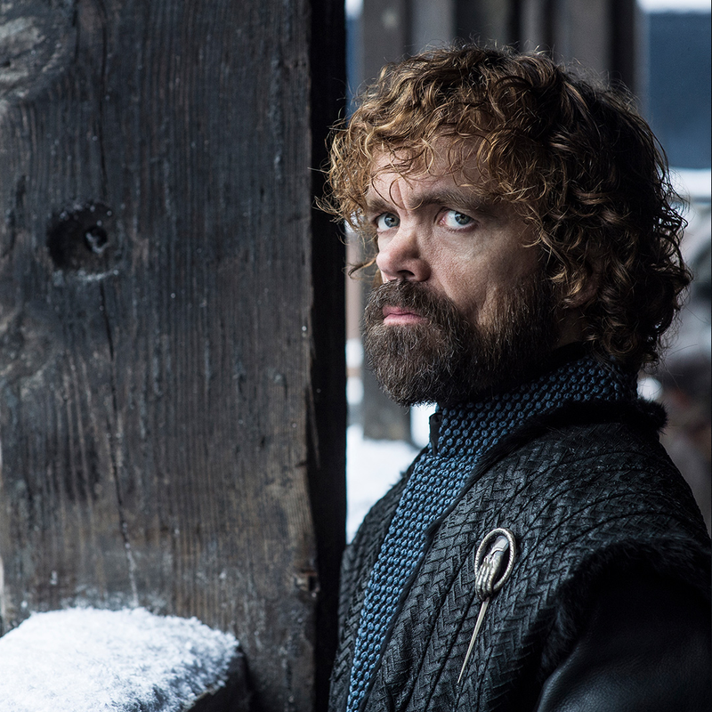 Tyrion Lannister is back, of course, still sporting those glorious curls.